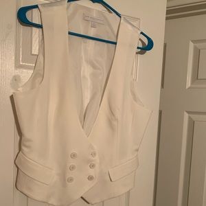 White dressy vest